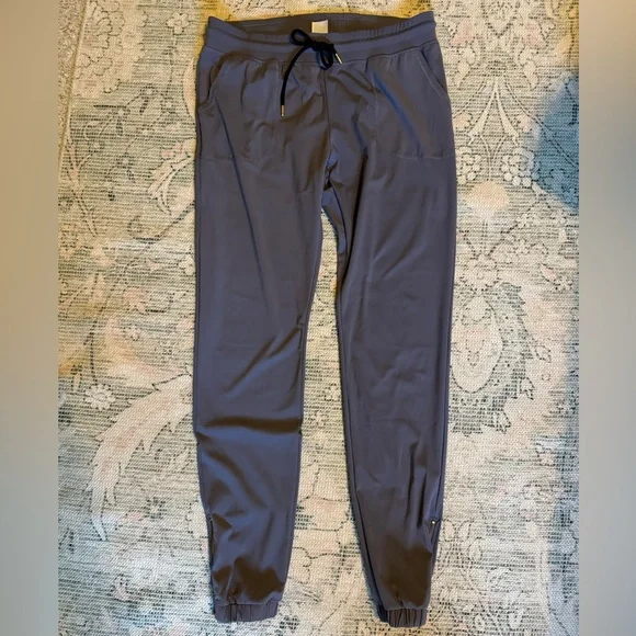 ZYIA Active Dark Gray Peak Zipper Joggers (Long) 31" Large Athleisure - Picture 6 of 14